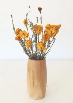 Afloral Yellow Dried Marigold Flowers - 14-22" Dried Flowers