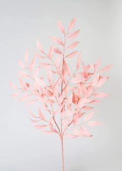 Afloral Fake Smilax Leaves In Pink - 26" Artificial Plants