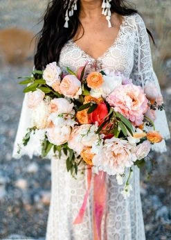 Afloral Silk Flower Peony In Pink - 23